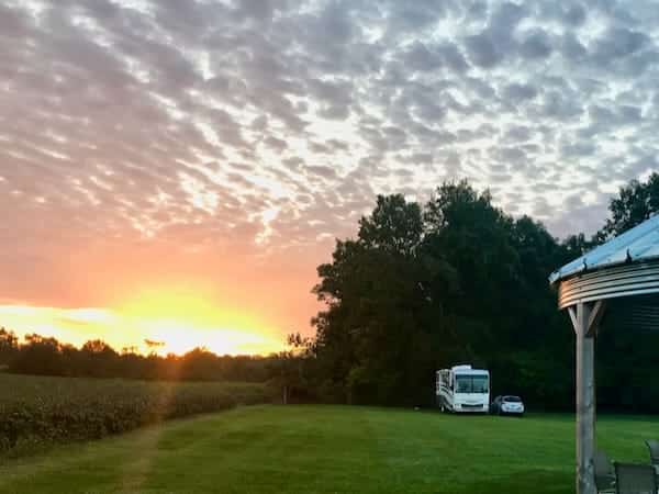 Remote place where an RV Repair may be called when an RV has problems.